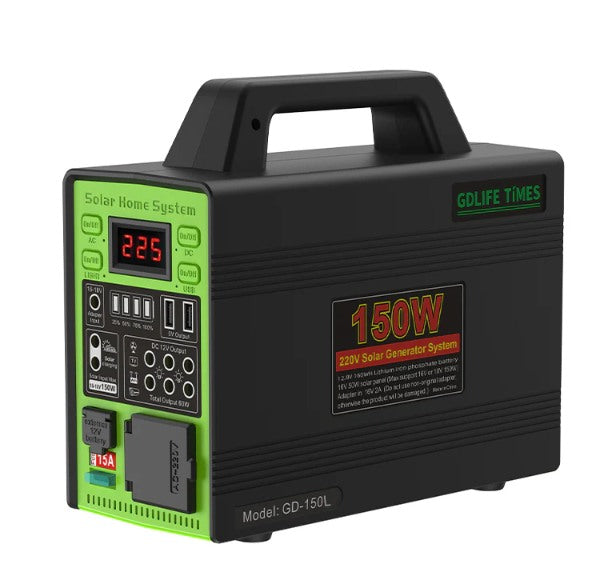 SISTEMA SOLAR PANEL, LAMPARA, BOMBILLO 150W GD-150m