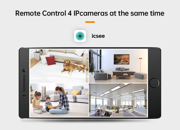 Camara Ip Wifi Doble Lente 360 Interior Sirenas Alarma R11-20C