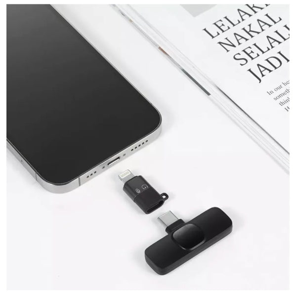 Micrófonos Inalámbricos Solapa 2 En 1 Para iPhone/tipo C k9