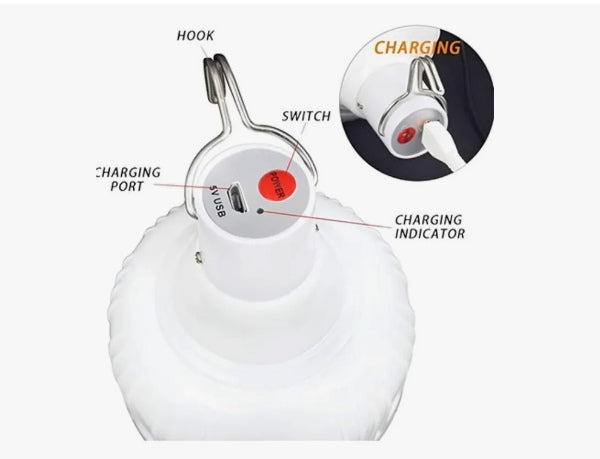 bombillo Lámpara Led Recargable 50w