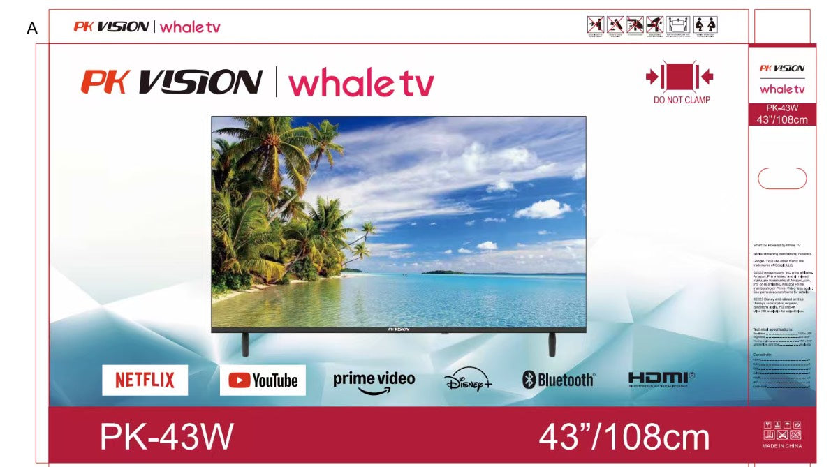 TELEVISOR 43” PK VISION WHALE TV