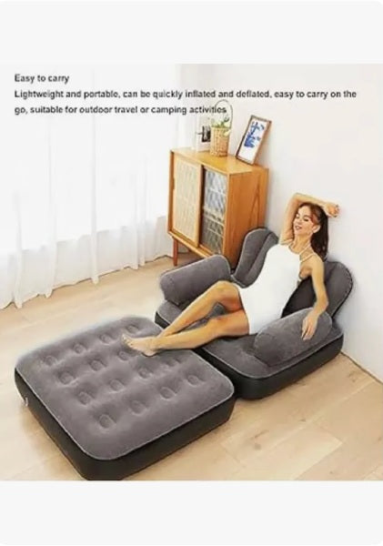 Sofá Inflable, Silla De Doble Uso, Cama Plegable Multifunció