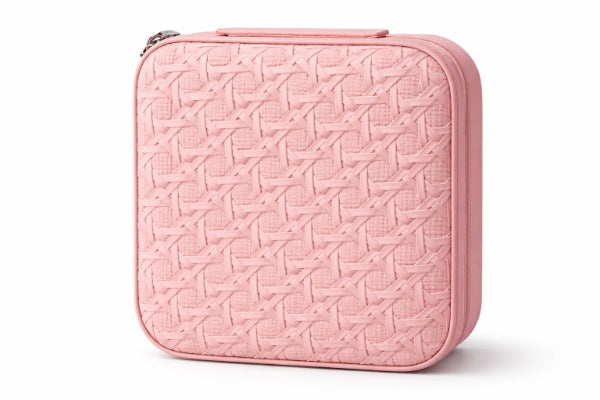 Joyero Mini Alajero Organizador Para Viaje O Recuerditos Color Rosa