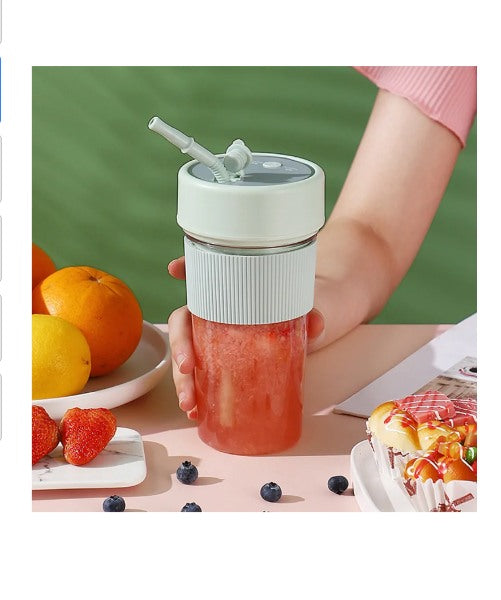 Vaso De Batidora Portátil Y Tapa De Viaje, Con Carga Usb K5