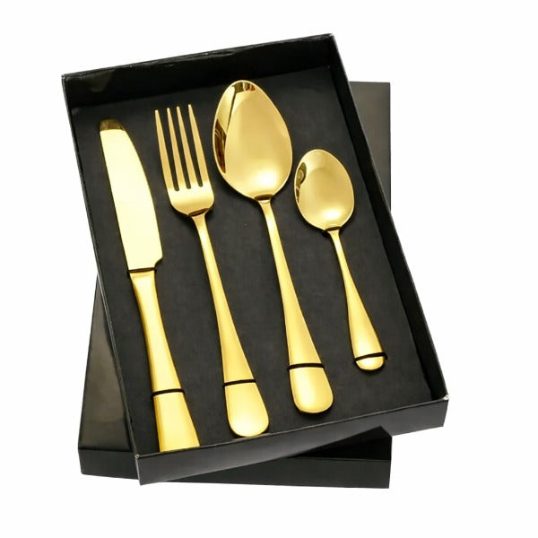 Cubiertos Cocina 24 Piezas Acero Quirúrgico Inoxidable 1010-24PC-N 1010-24PC-P 1010-24PC-D