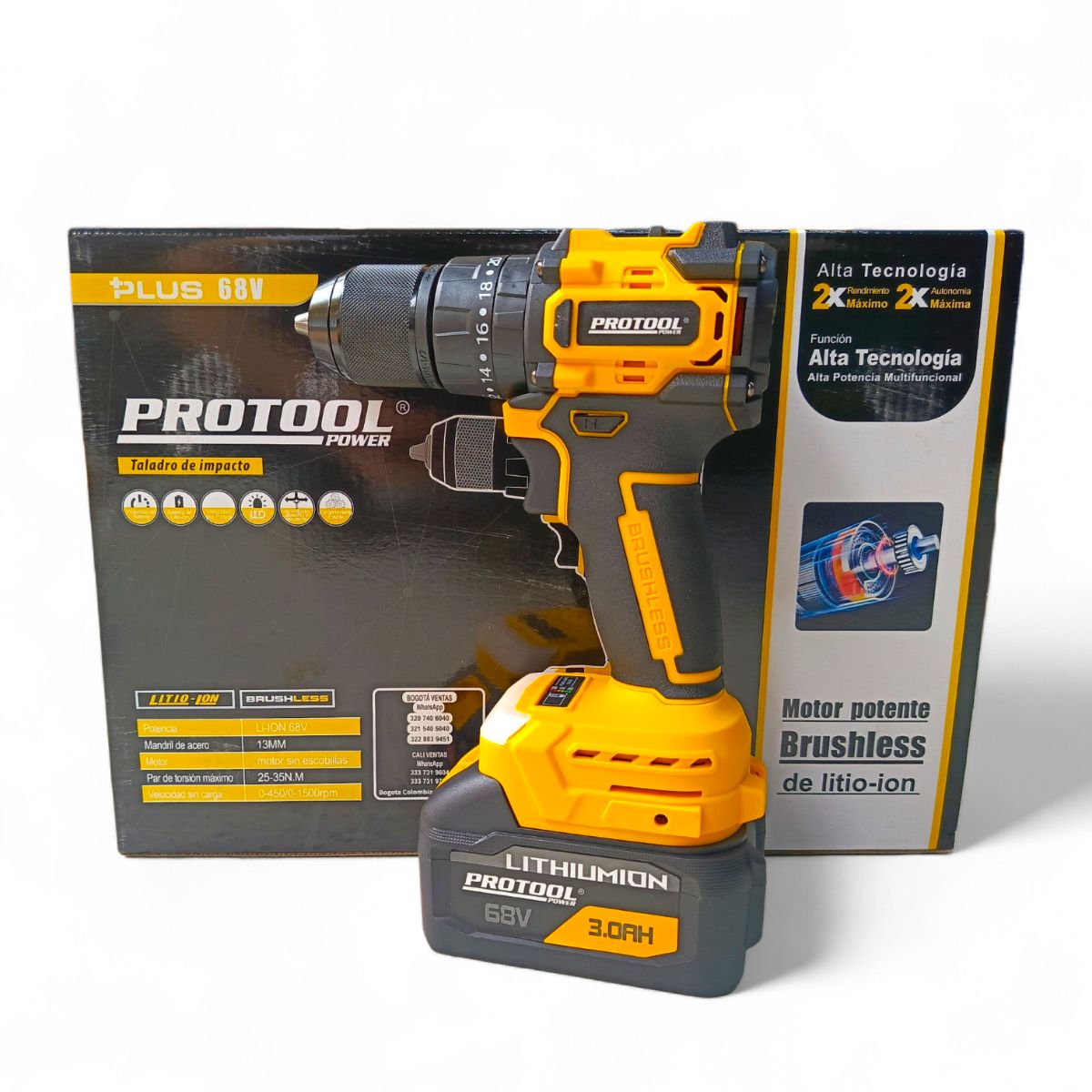 TALADRO PERCUTOR BRUSHLESS