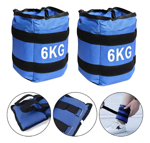 PESAS TOBILLERAS 6KG (PAR) — Equipamiento Profesional