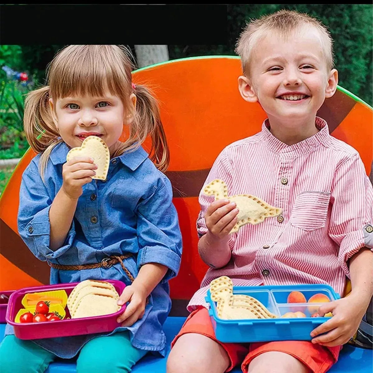 Kit Moldes De Corte Pan Fruta Comida Loncheras Divertidas Segun Disponibilidad.