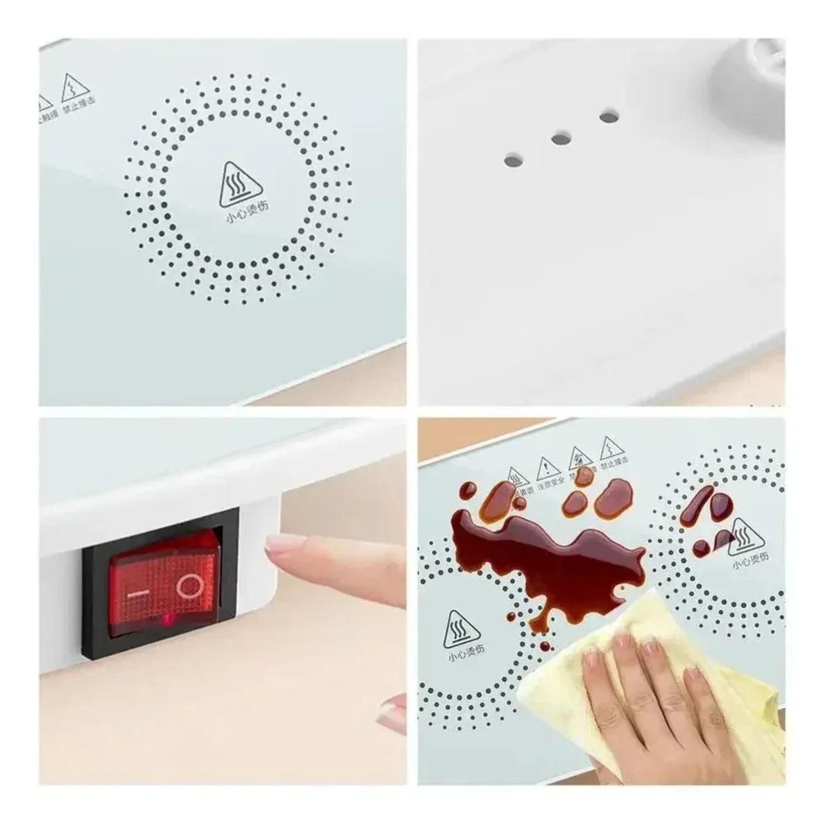 Estufa Electrica De Induccion 2 Puestos Portatil Negro 110v