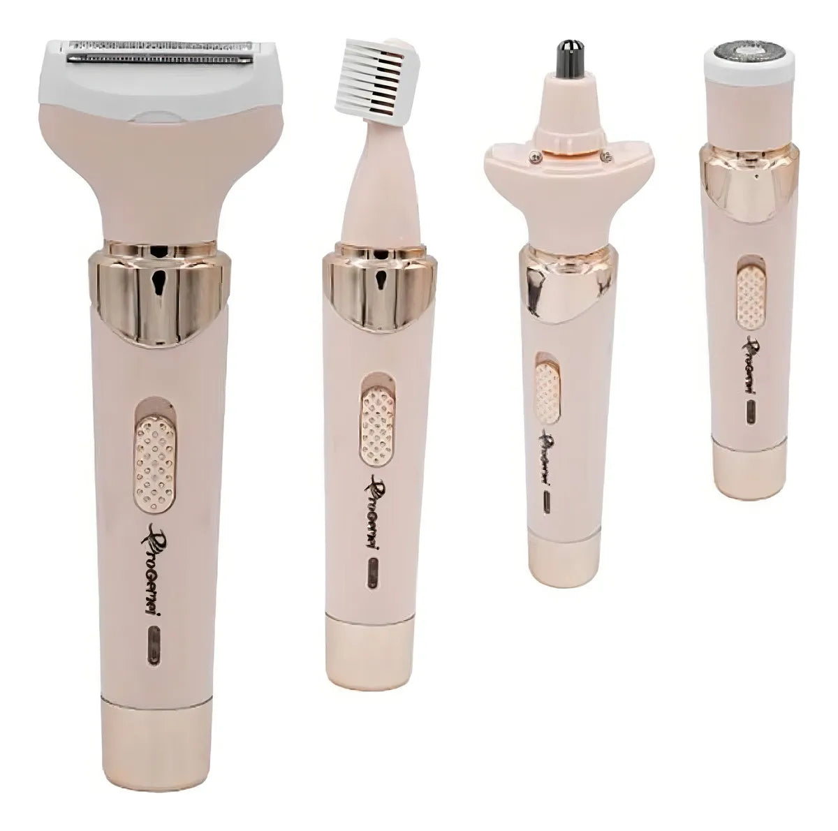 Depiladora Pro Gemei GM-3074 Recargable 4 Cabezales Mujeres Piernas