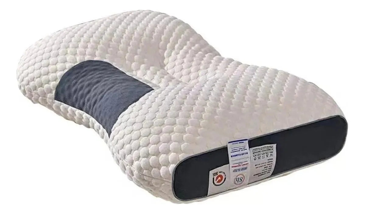 Almohada Cervical 3d Ergonómica Sueño Profundo Blanco