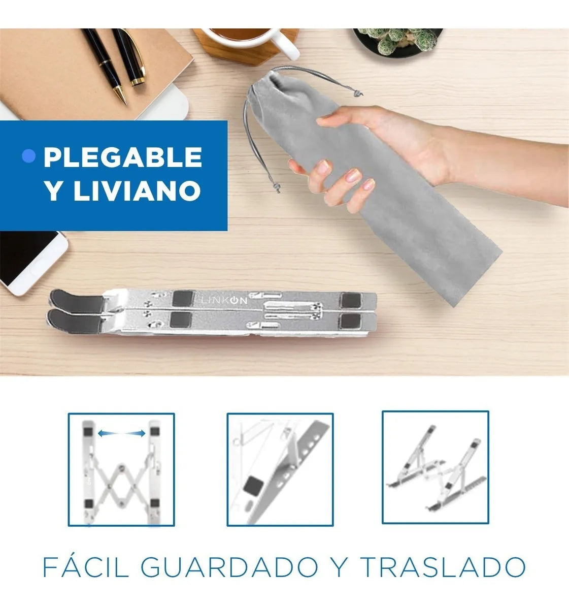 Base Soporte Portatil Aluminio Mac Macbook