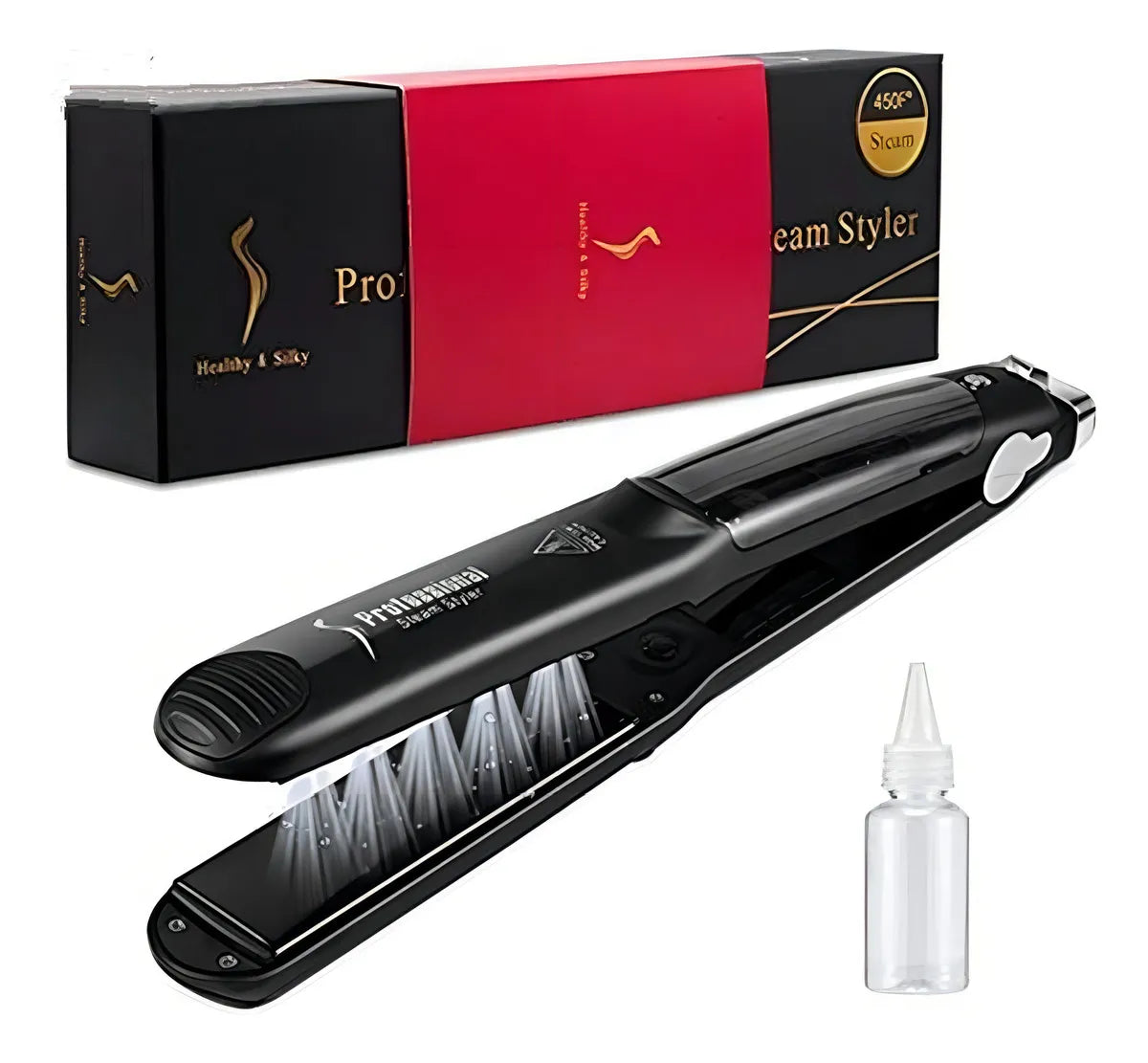 Plancha de cabello Healthy & Silky KR-088A negra
