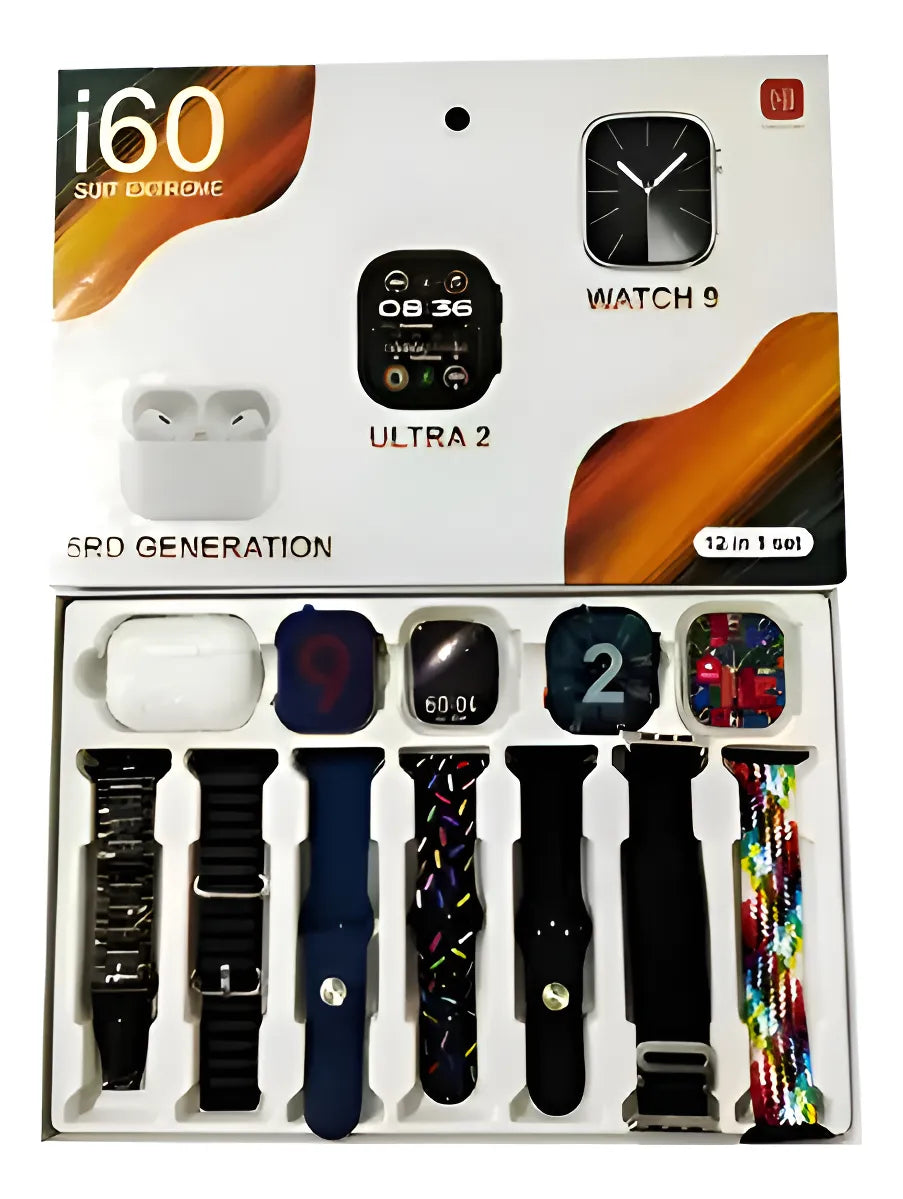Doble Reloj I60 Ultra 2 Tipo Smartwatch Ideal Pareja O Regalo