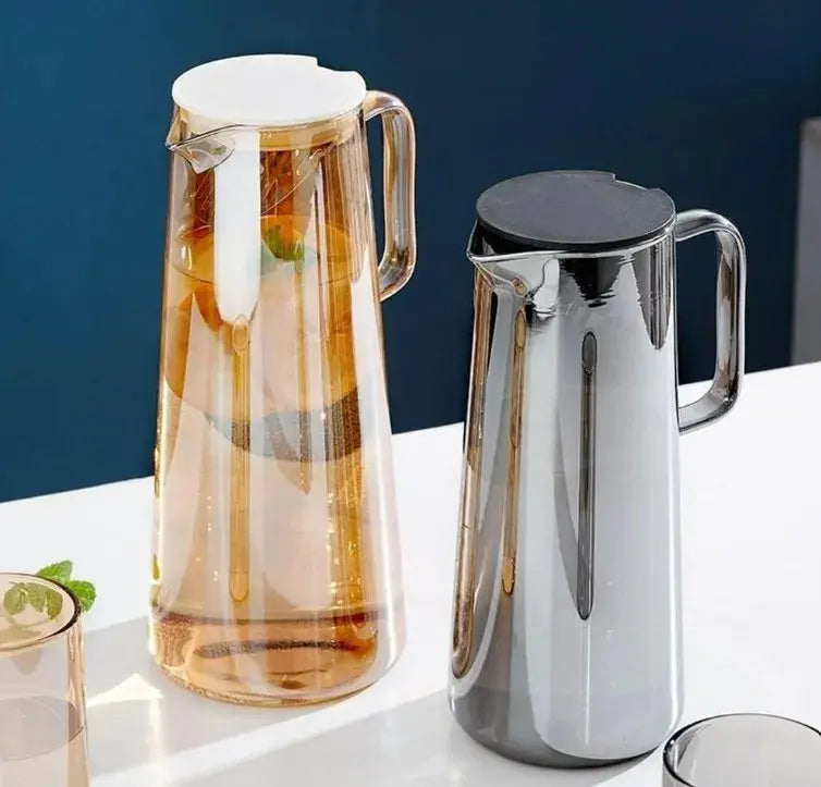 Jarra Hervidora De Cristal Con Tapa De 1350 Ml Hermética
