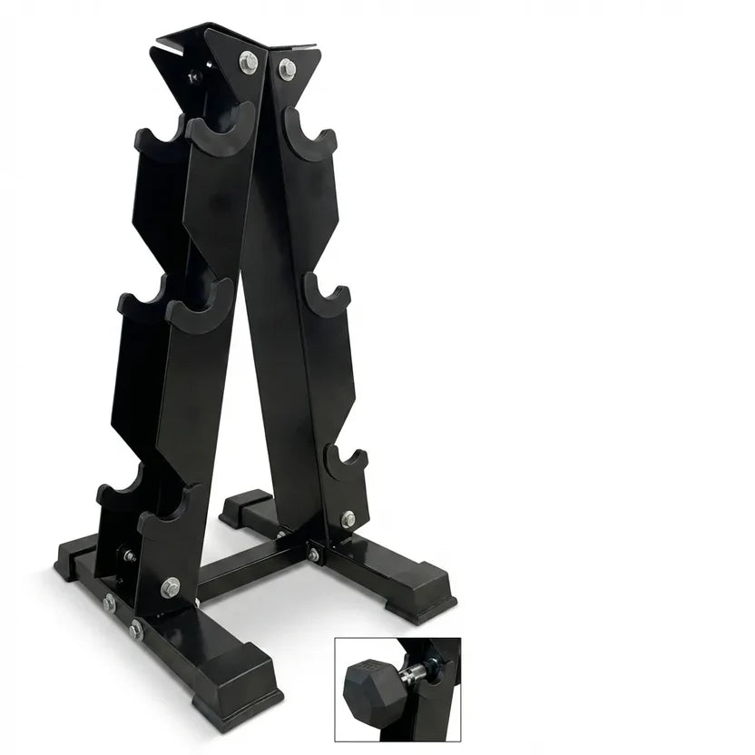 Rack Para Mancuernas 6 Slots — Organizador de Peso Libre