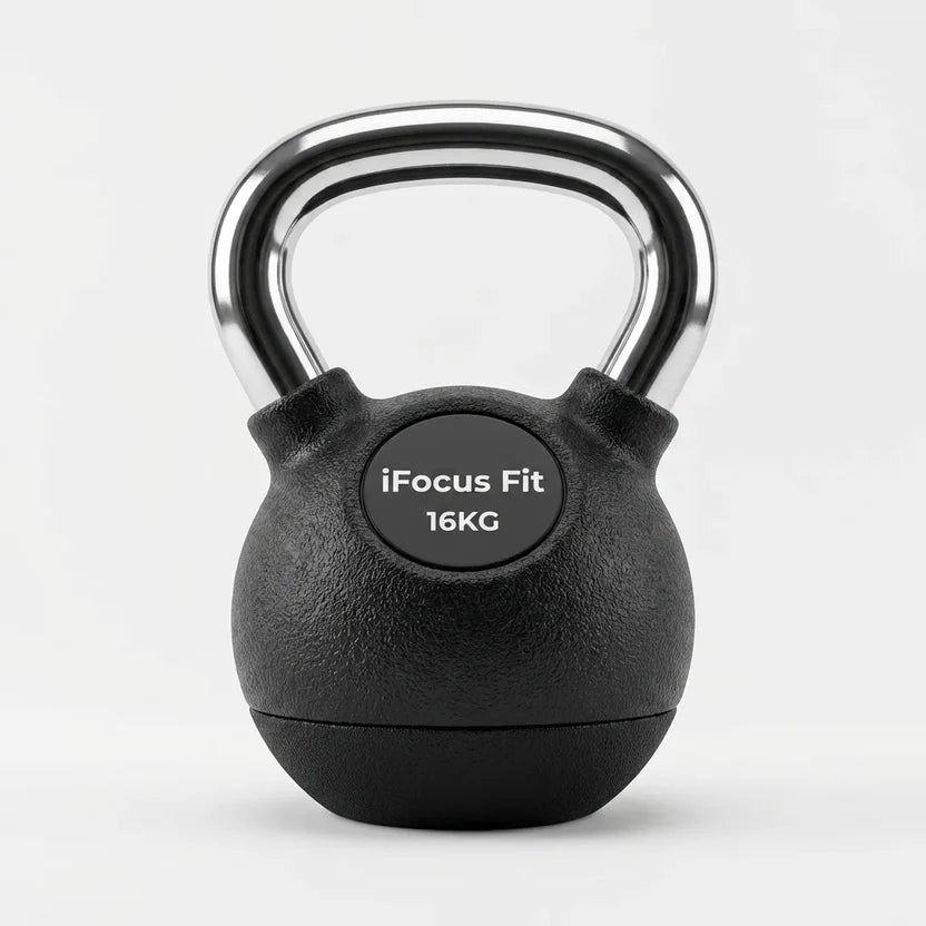 Pesa Rusa Kettlebell 16kg Encauchada — Base de Neopreno