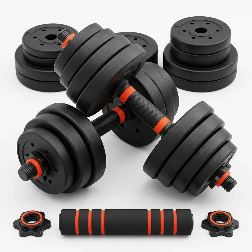Kit Mancuernas Pesas 20Kg Termoforradas