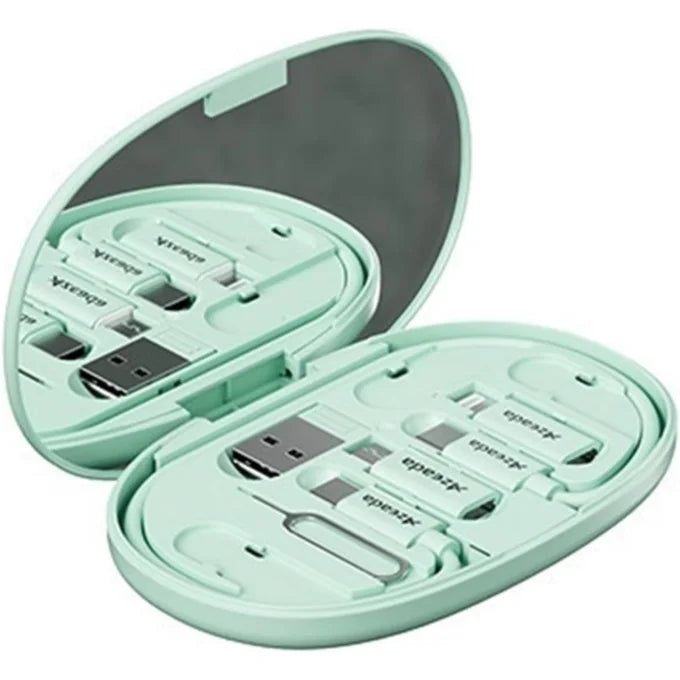 Espejo con adaptador de cables para celular