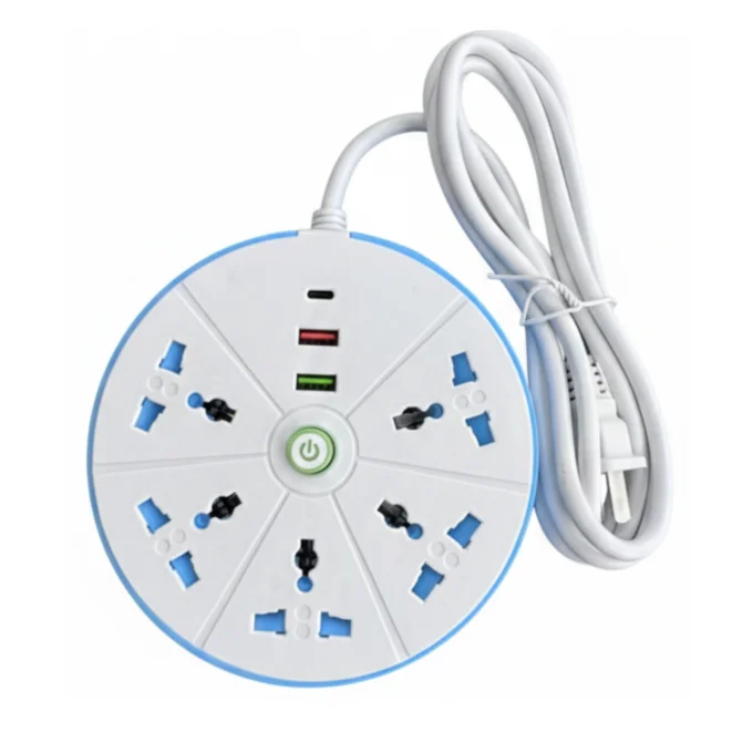 Multitoma Circular OST-120 Clavija, USB y Tipo-C