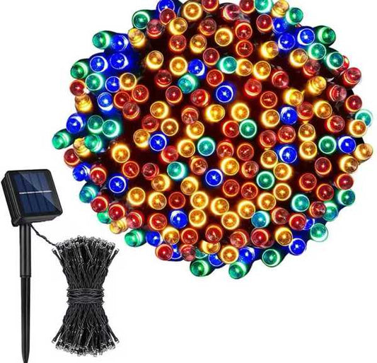 Luz Led solar 100 bombillos RGB navideña xf-03