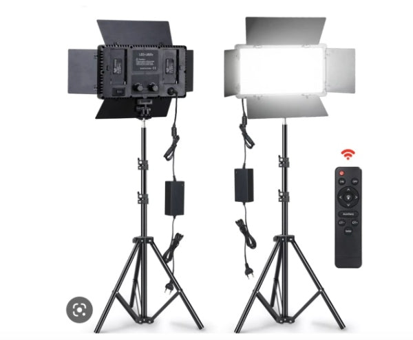 Panel Luz Led Fotografía B600 Led Lámpara +triPode 2 baterias