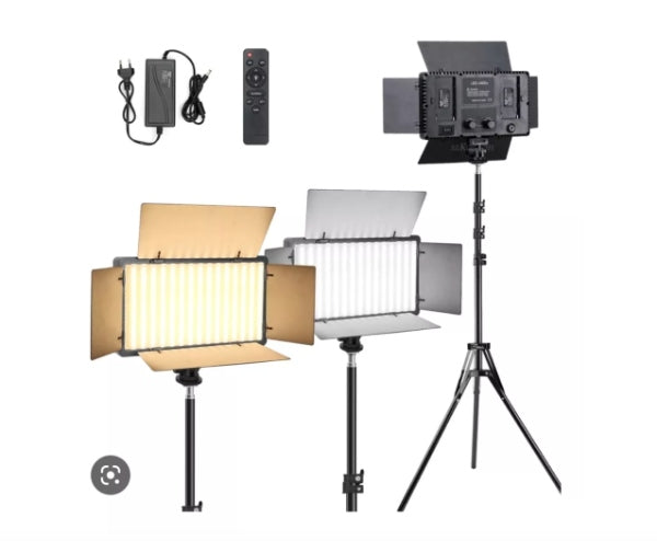 Panel Luz Led Fotografía B600 Led Lámpara +triPode 2 baterias