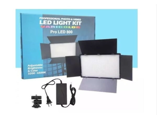 Panel Luz Led Fotografia B800 Led Lampara+ TriPode 2 baterias
