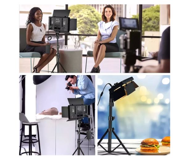 Panel Luz Led Fotografia B800 Led Lampara+ TriPode 2 baterias