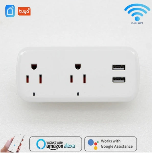 Enchufe inteligente toma corriente doble con alexa 3398-9