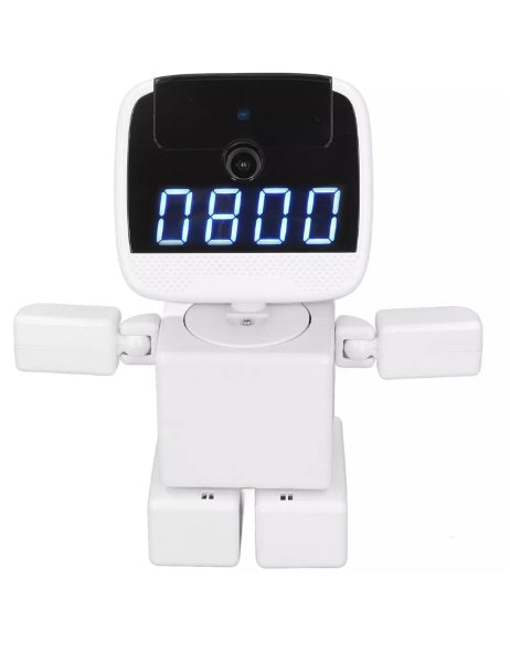 Camara robot con reloj
