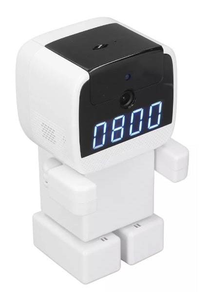Camara robot con reloj