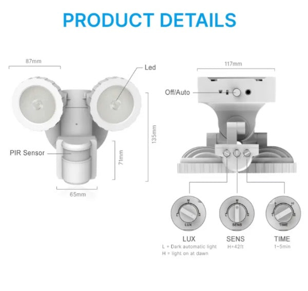 Luz led solar RL-SL02C