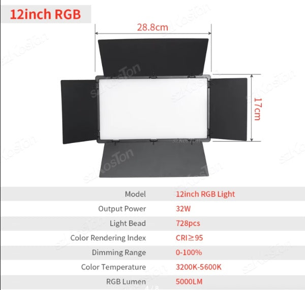 Panel de luz LED profesional recargable