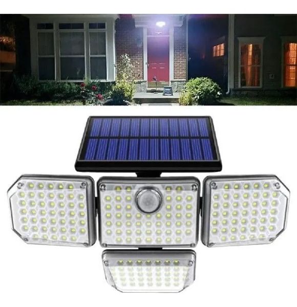 Reflector con panel solar x4