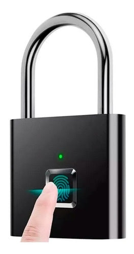 Candado de seguridad y detector de huellas