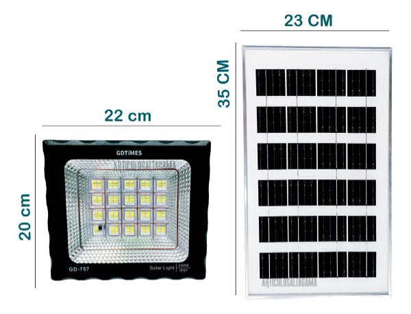 Reflector con panel solar