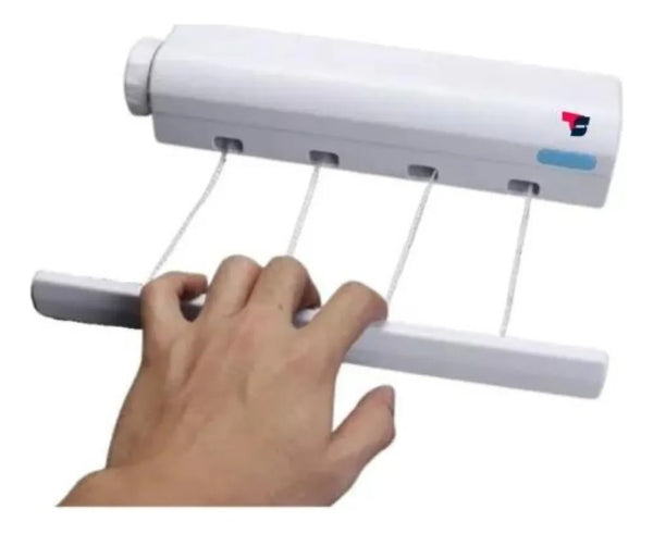 Tendedero Extensible Retráctil Para Ropa 4 Cuerdas De Pared-KAQQ-5860