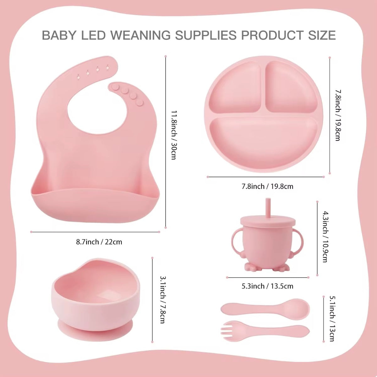 SET LOZA PARA BEBES SILICONA