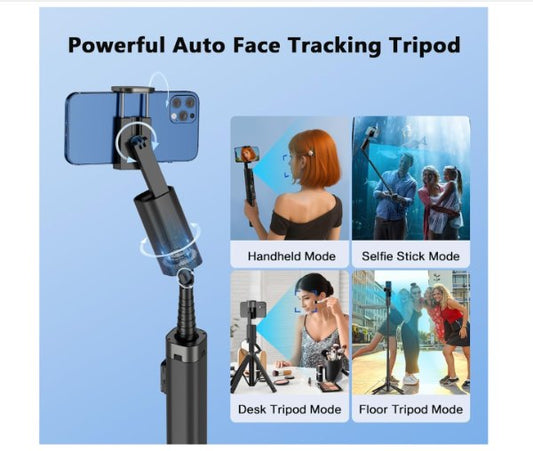 Tripode de seguimiento facial automático con rotación 360 y con control remoto CL18