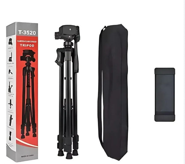 Tripode Base Profesional Camara + Estuche + Soporte Celular 3520