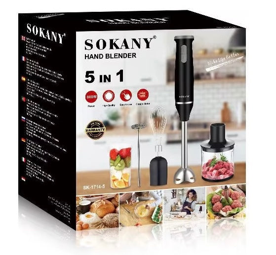 BATIDOR DE MANO 5 EN 1 SOKANY