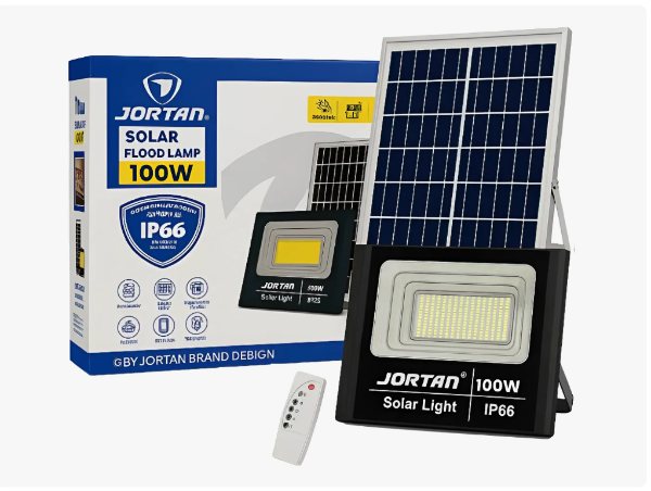 Reflector Solar Jortan 100w Lampara Led Exterior JT-YY100W
