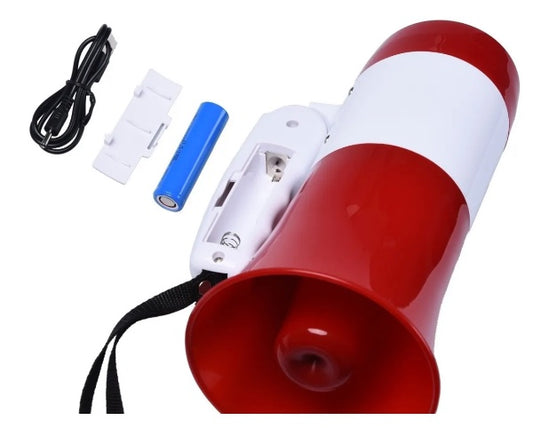 Megafono recargable 30w 619U