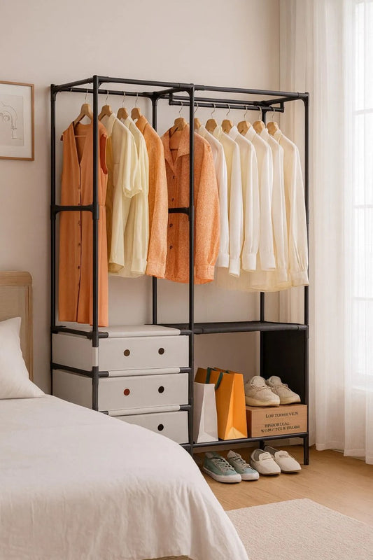 ORGANIZADOR DE ROPA Y ZAPATERO 2 NIVELES