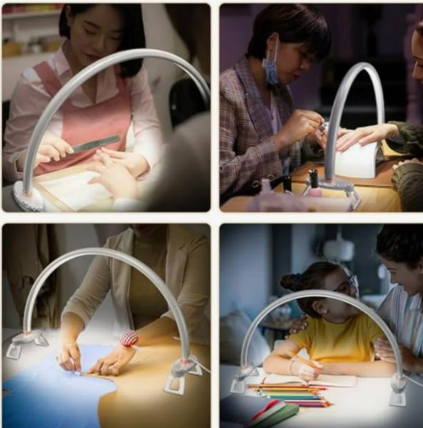 Luz Media Luna 73 CM Para Manicura Y Extensiones De Pestañas