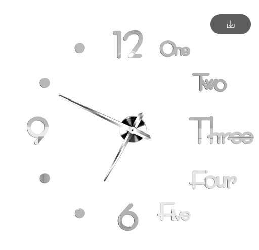 Reloj de pared ZH1738- 90cm