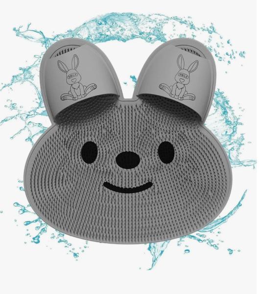 Cepillo de lavado de pies para ducha MEDIDA 40X40 tapete de masaje de baño con forma de conejo