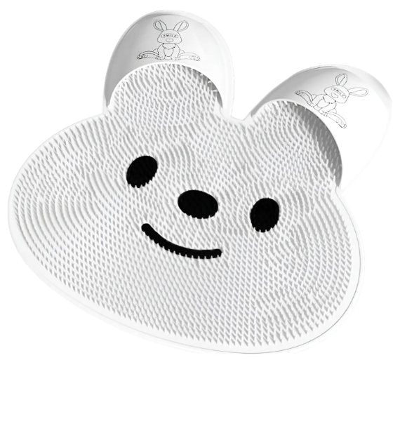 Cepillo de lavado de pies para ducha MEDIDA 40X40 tapete de masaje de baño con forma de conejo