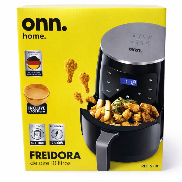 Freidora Onn 10 Litros Air Frayer Negro
